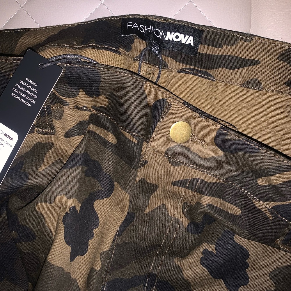 Fashion Nova Camo Cargo Pants